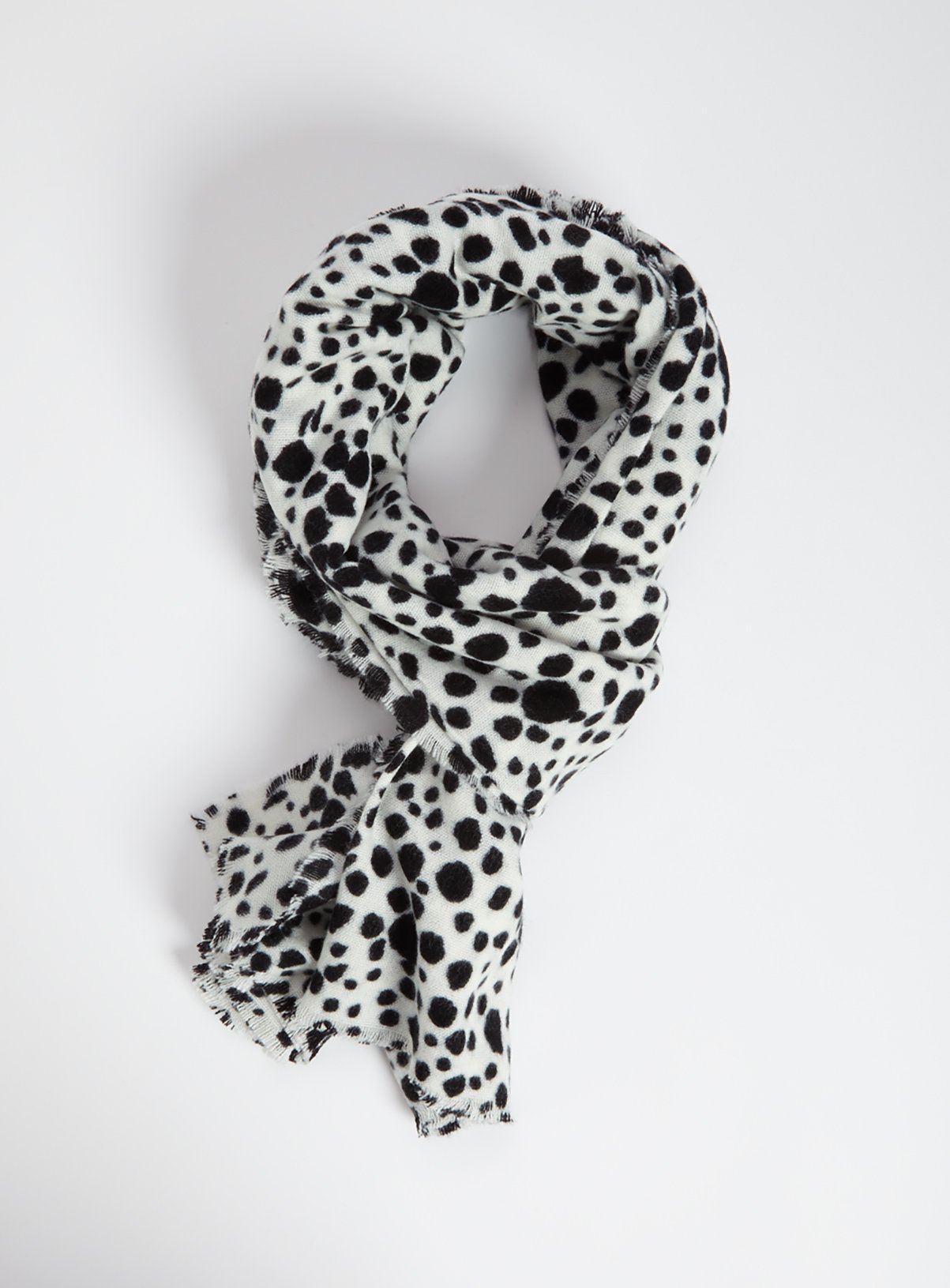 Dalmatian print scarf